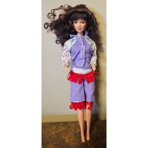 Vintage Kid Kore 1990 Doll Purple Floral Jacket Shorts Outfit Purple Doll